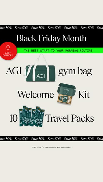 AG1 Black Friday Ad